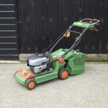 A Gardena petrol lawnmower