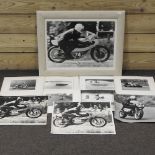 A 1970's motorcycle photograph, 39 x 49cm,