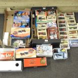 A collection of diecast model vehicles,