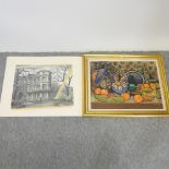Francis I Naylor, SGA, 1892-1982, still life of fruit on a table, signed and dated 1972,