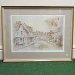 Terry Jeffery, 20th century, Dedham, limited edition signed print,
