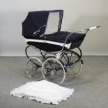 A 1960's blue Silver Cross pram,