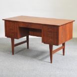 A 1970's Danish teak desk,