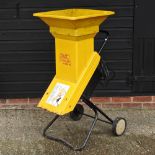 An Al-ko yellow electric garden shredder