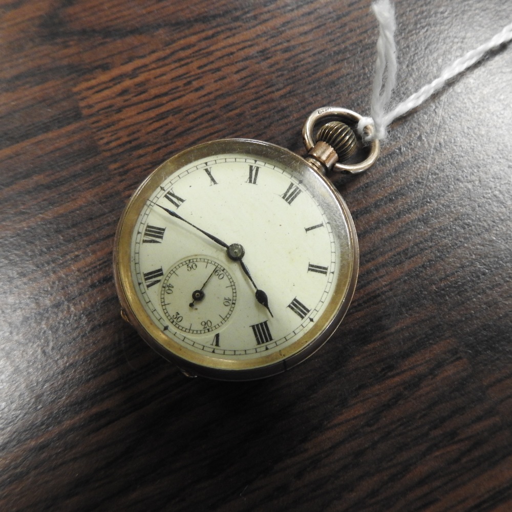 An early 20th century 9 carat gold cased open faced pocket watch, no463187, - Image 3 of 5