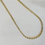 A ladies flexible link necklace,