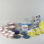 A Shelley tea service, together with a Shelley coffee service,