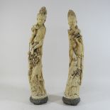 A pair of decorative Chinese figures,