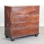 A Victorian mahogany chest of drawers,