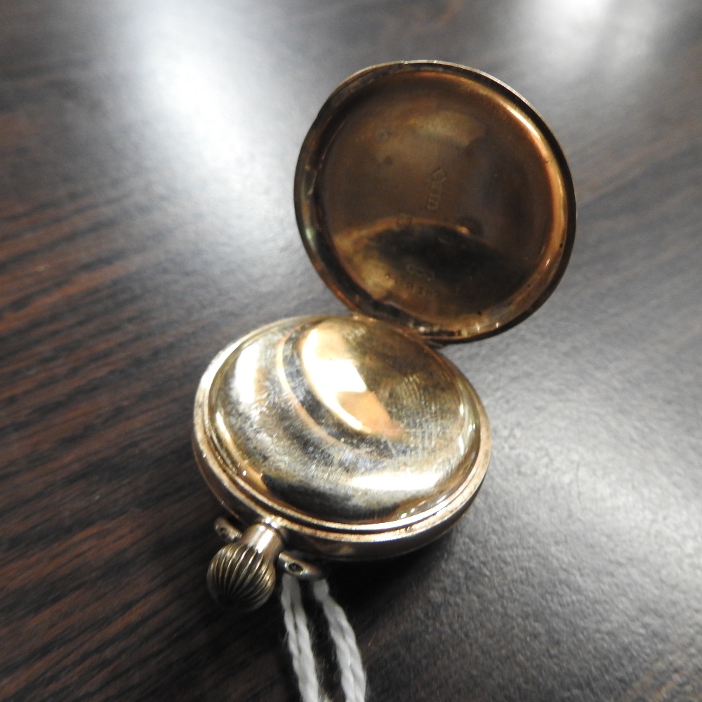 An early 20th century 9 carat gold cased open faced pocket watch, no463187, - Image 4 of 5