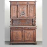 A 19th century French carved walnut buffet,