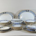A Staffordshire part dinner service