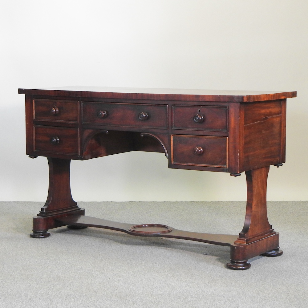 A 19th century mahogany writing desk,