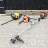 A Homelite petrol strimmer,