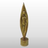 A modernist bronze limited edition sculpture, signed,