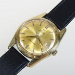 A 1970's Omega automatic Seamaster gentleman's gold plated wristwatch,