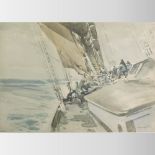 Harold Storey *ARR, (1888-1965), sailing ship at sea, signed watercolour,