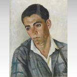 Edgar Pritchard *ARR, (1908-1984), portrait of a Portuguese boy, signed, oil on board,