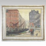 Back, (early 20th century), Ostende, 1950, signed, oil on canvas,