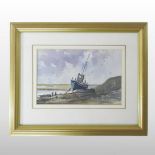 Peter Solly *ARR, (20th century), Low Tide, Wells, signed watercolour,