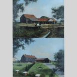 Clive Madgwick *ARR, RBA, (1934-2005) Cow shed in Suffolk, signed, oil on canvas,