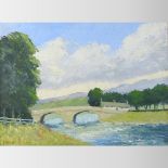 John Wynne-Morgan *ARR, (1906-1991), Bolton Abbey Bridge, near Skipton, signed, oil on board,