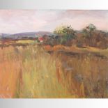 Ronald Ronaldson, (1919-2015), Summer Fields, signed, oil on board,