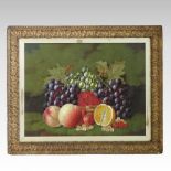 George Crisp, (act 1870-1911), still life fruit, signed and dated 1899,