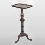 A 19th century carved solid rosewood occasional table, in the manner of Gillows,