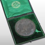 A Victorian bronze Royal commemorative medallion,