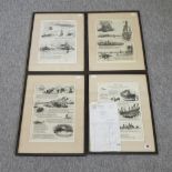 William Lionel Wylie, Our Father, four etchings, signed in pencil,