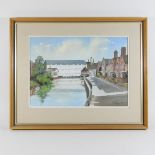 T W Chapman, 20th century, Halstead Mill, Essex, signed watercolour,