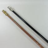 A reproduction walking stick with telescope, 100cm,