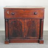 A Victorian mahogany secretaire cabinet base,