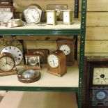 An American shelf clock, signed Hills Bros Long Melford,