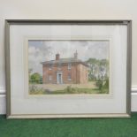 Leonard Russell Squirrel RWS RE, 1893-1979, Red House Farm, Kersey, signed and dated 1969, pastel,