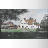 Clive Madgwick, *ARR, RBA, (1934-2005), a farm house scene in Twinstead, signed, oil on canvas,