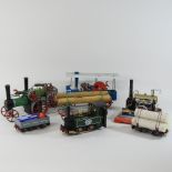 A collection of mainly Mamod stationary steam engines