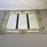 A large ornate gilt framed wall mirror, 164 x 134cm,