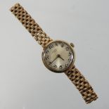 A ladies 9 carat gold cased Rotary wristwatch,