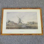 J M Heathcote, 1800-1891, Cranes Mill Fen, limited edition print,