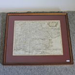 A hand coloured map of Essex, by Morden, retailed by Harrods of Knightsbridge,