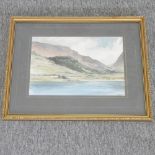 G M, early 20th century, the Galtee Mountains Tipperary, signed indistinctly, watercolour,