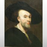 Flemish School, (19th century), a head and shoulders portrait of Sir Peter Paul Rubens,