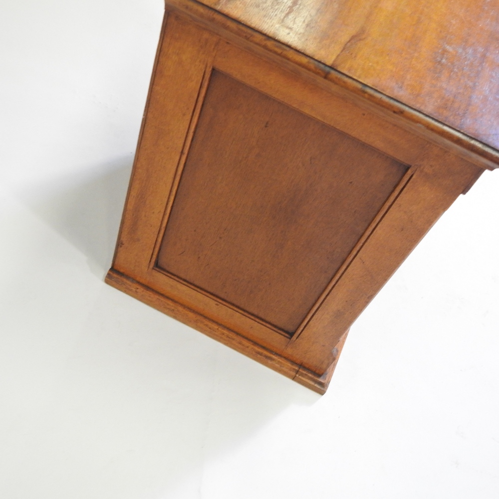 An early 20th century light oak filing cabinet, - Image 6 of 8