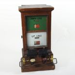 An early 20th century British Railway double line Spagnoletti block instrument,