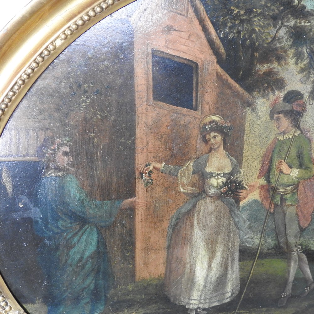 Continental School, (18th century), wedding scene, oil on panel, - Image 3 of 7