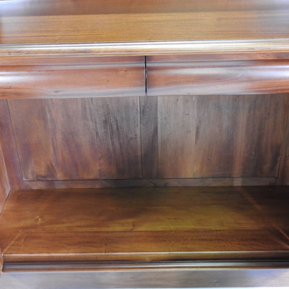 A Victorian style mahogany chiffonier, with a carved gallery back, - Image 4 of 8