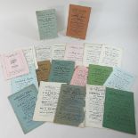 + A collection of twenty-two pre-war farming stock auction catalogues, of local interest,