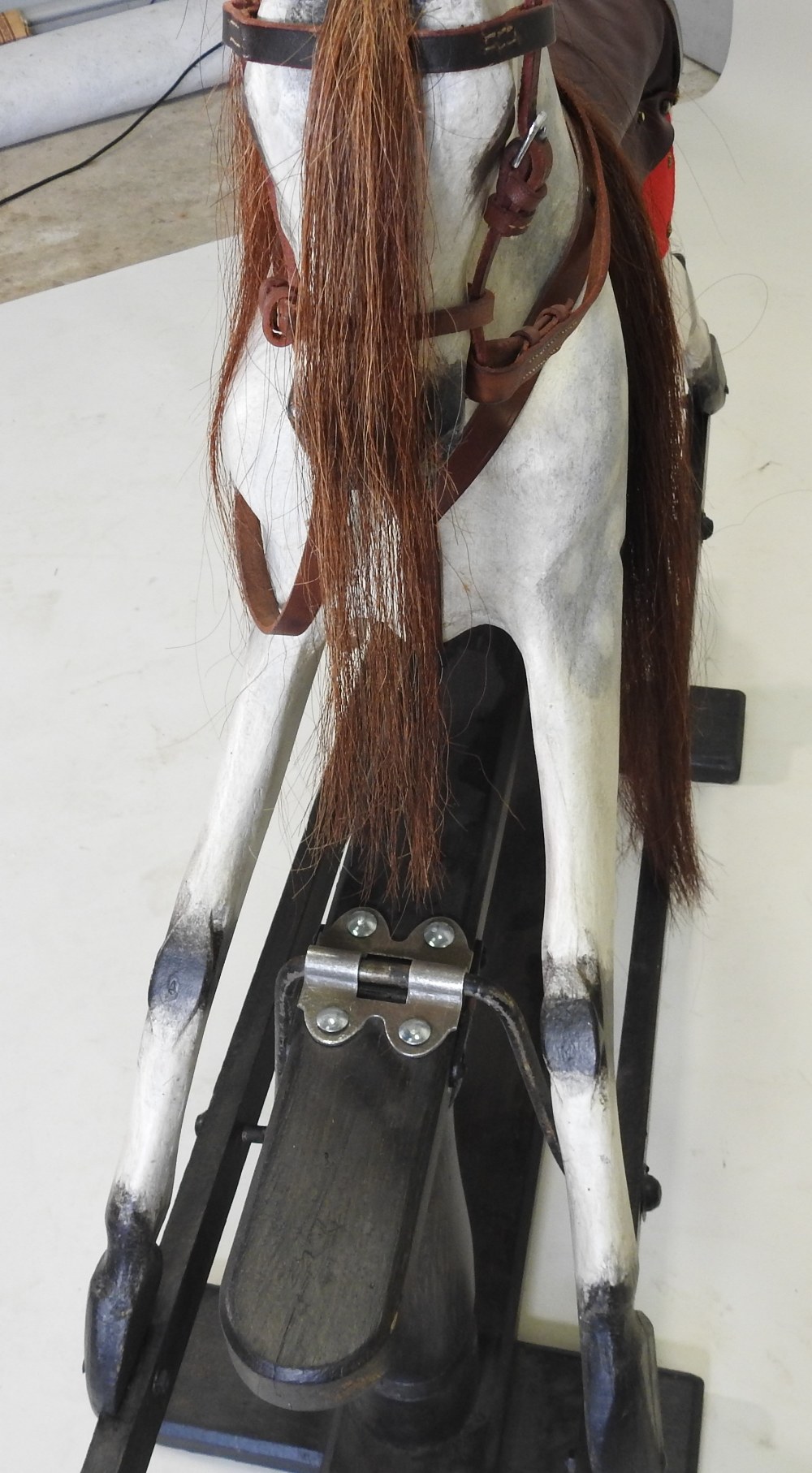 A mid 20th century Patterson Edwards 'Leeway' rocking horse, on stand, - Image 5 of 5